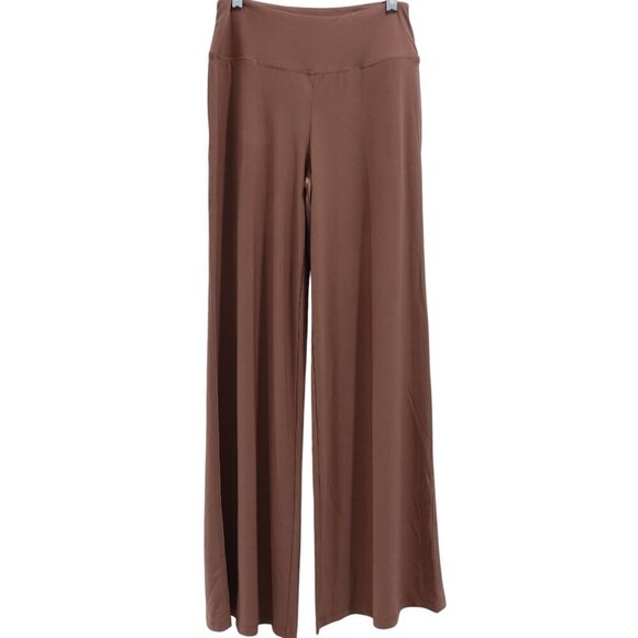 NWT Attitudes by Renee Como Jersey Over & Wide Leg Pants Set Sz XXS Mocha 2-Pc - Picture 5 of 12